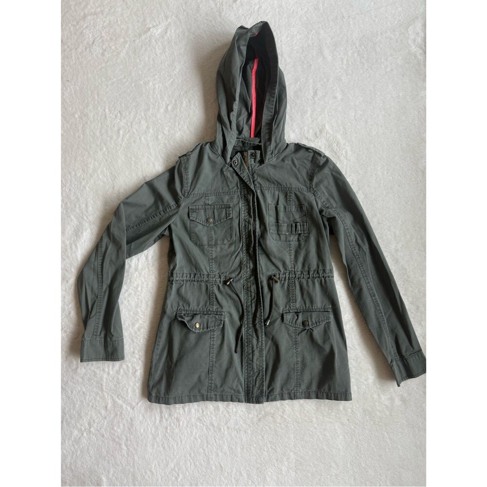 New Look Olive Green Hooded Utility Jacket – Women’s M